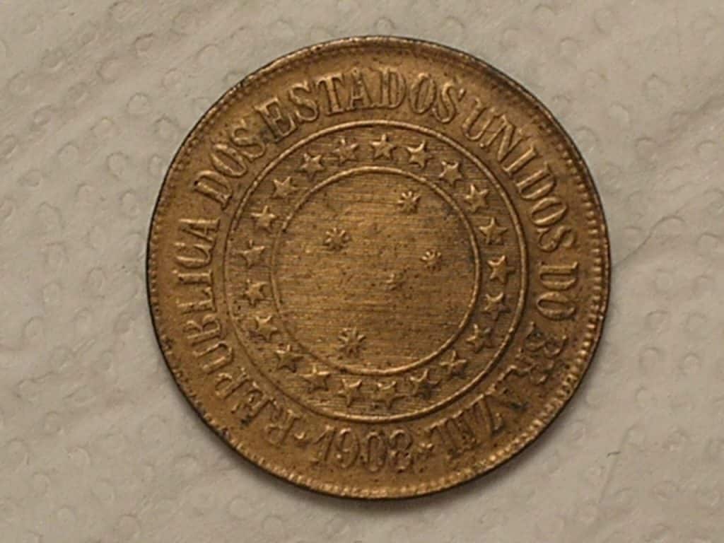 | Casa do Colecionador 40 Réis - 1908 / Bronze / Mbc / / Cod. 720.4