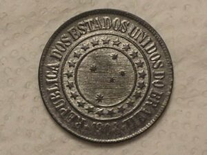 40 Réis - 1908 / Bronze - Mbc/S - Cod. 720.7
