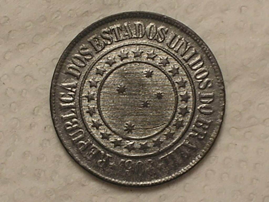| Casa do Colecionador 40 Réis - 1908 / Bronze - Mbc/S - Cod. 720.7