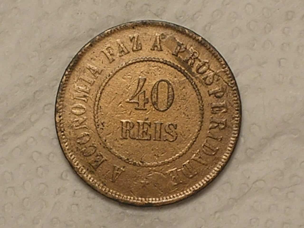 | Casa do Colecionador 40 Réis - 1911 / Bronze / Mbc / Cod. 720.1