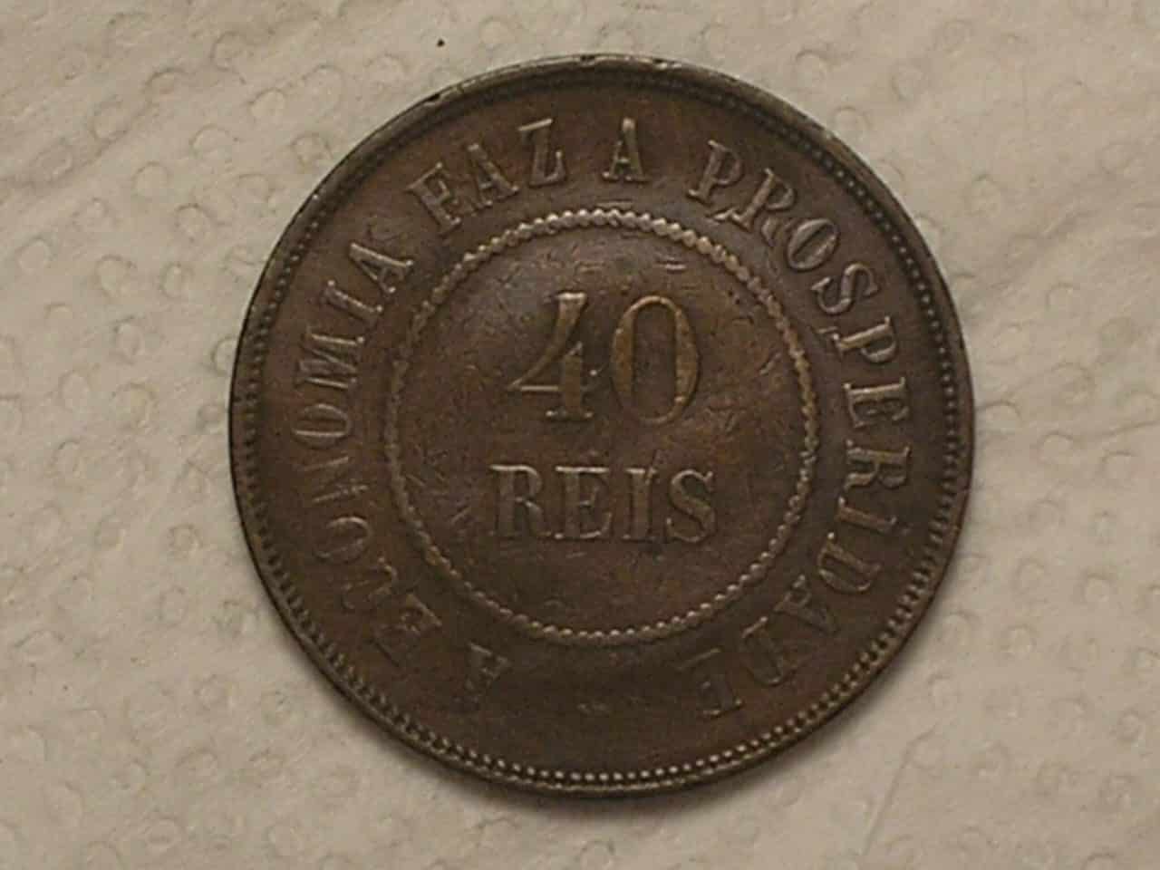| Casa do Colecionador 40 Réis - 1911 / Bronze / Mbc / Cod. 720.2