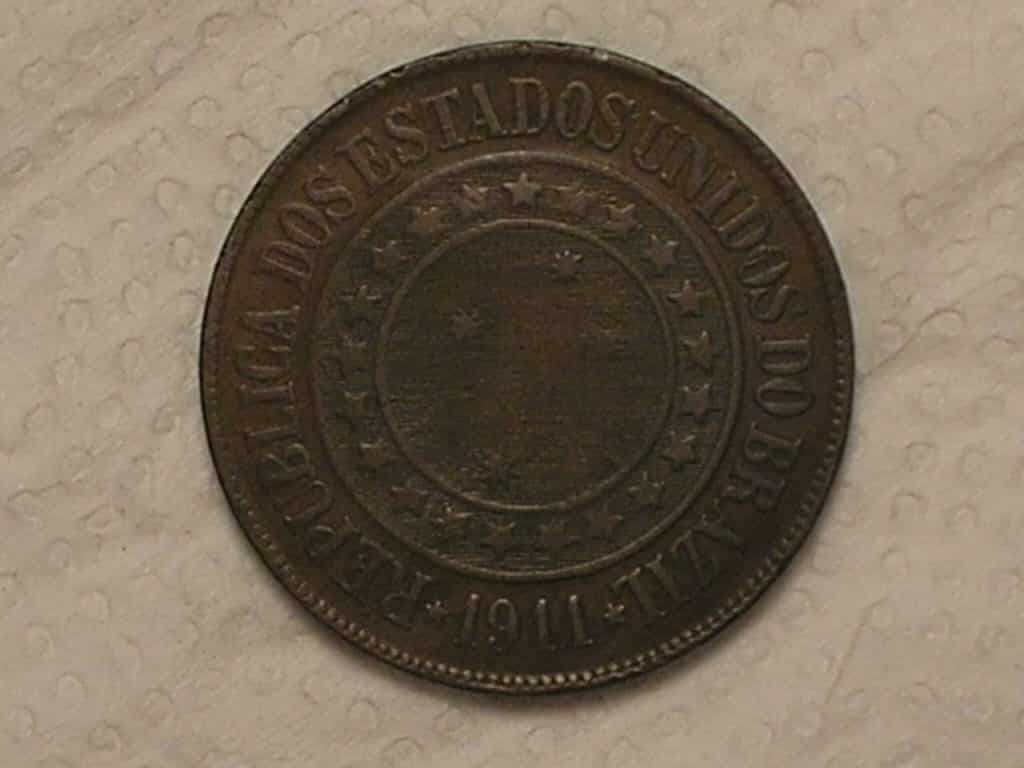 | Casa do Colecionador 40 Réis - 1911 / Bronze / Mbc / Cod. 720.2
