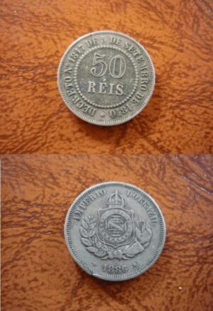 50 RÉIS 1886 IMPÉRIO .