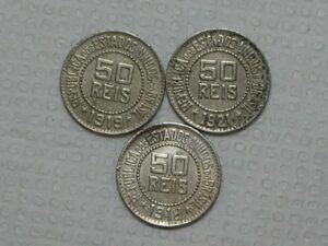 50 Réis - 1918/1919/1921 - Cu/Niquel - cod. 100.4
