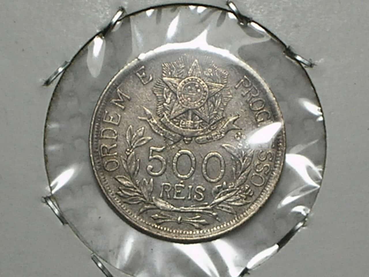 | Casa do Colecionador 500 Réis - 1912 - Estrelas Ligadas / Data Escassa / Prata - Mbc/Sob - Cod. 130