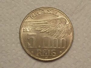 5.000 Réis - 1936 / Sts Dumont / Total Flor de Cunho / 510.2