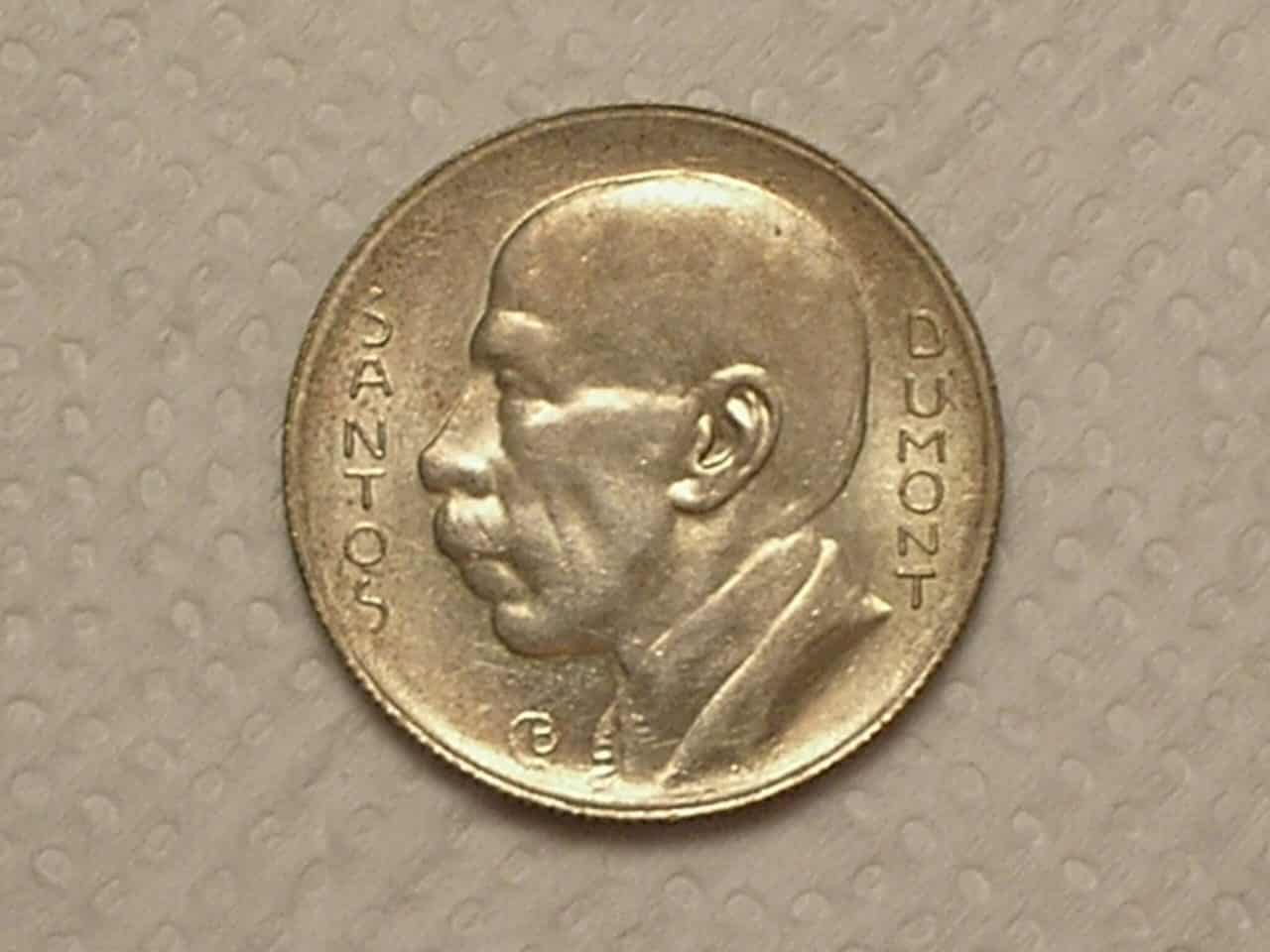 | Casa do Colecionador 5.000 Réis - 1936 / Sts Dumont / Total Flor de Cunho / Cod.510.4