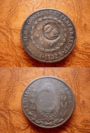 80 RÉIS 1832R CAR. DE 40 .