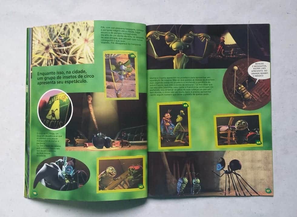 | Casa do Colecionador Álbum de Figurinhas - A Bug's Life - Vida de Inseto - Disney Pixar (Incompleto - Faltam 2 figurinhas) 1999
