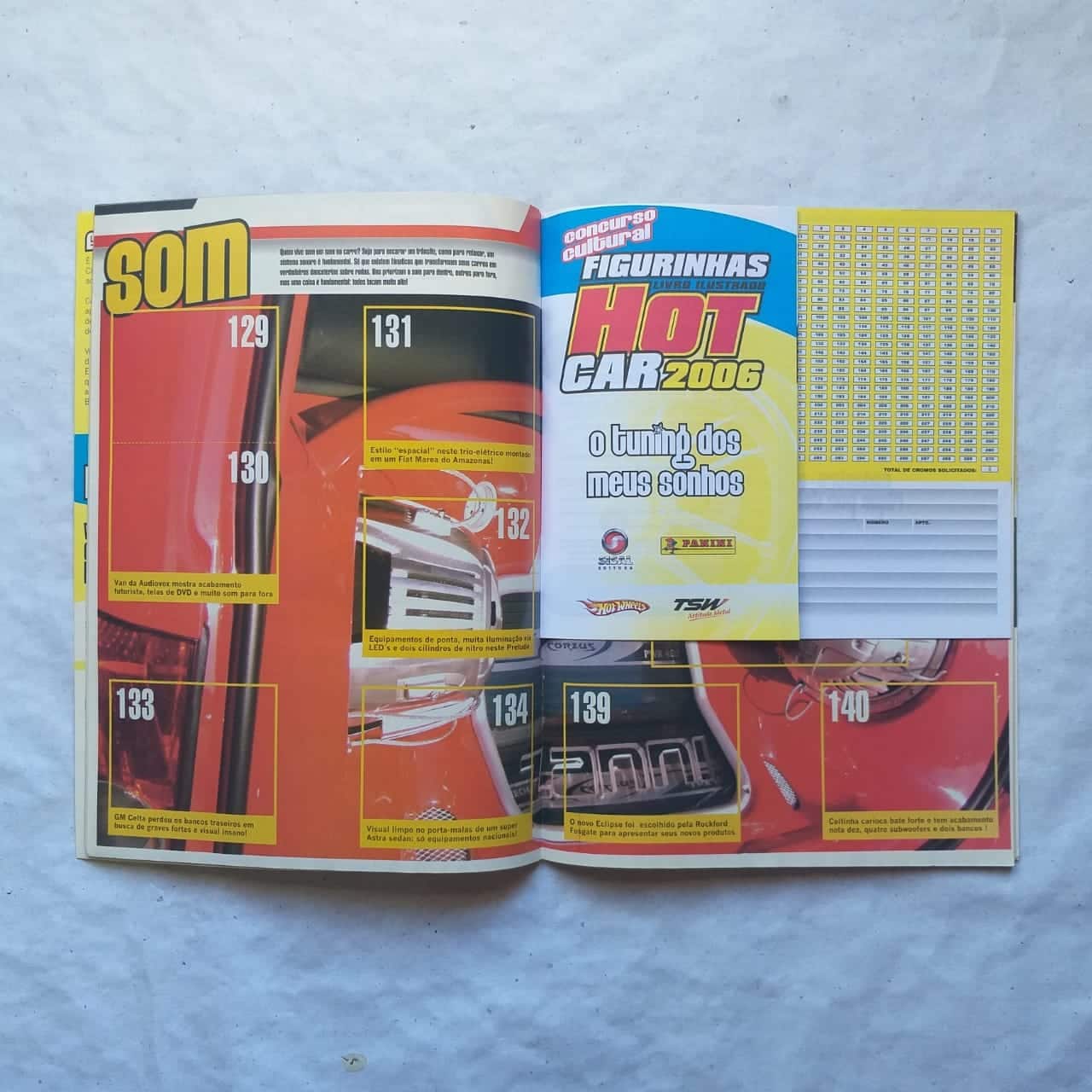 | Casa do Colecionador Álbum de Figurinhas - Hot Car 2006 - Exemplar Exclusivo de Colecionador (Vazio) 2006