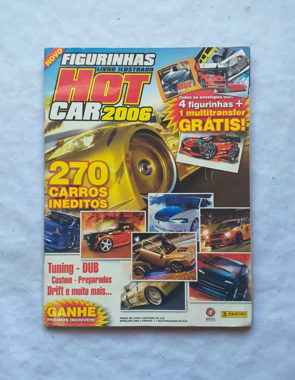 | Casa do Colecionador Álbum de Figurinhas - Hot Car 2006 (Incompleto faltando apenas 2 figurinhas) 2006
