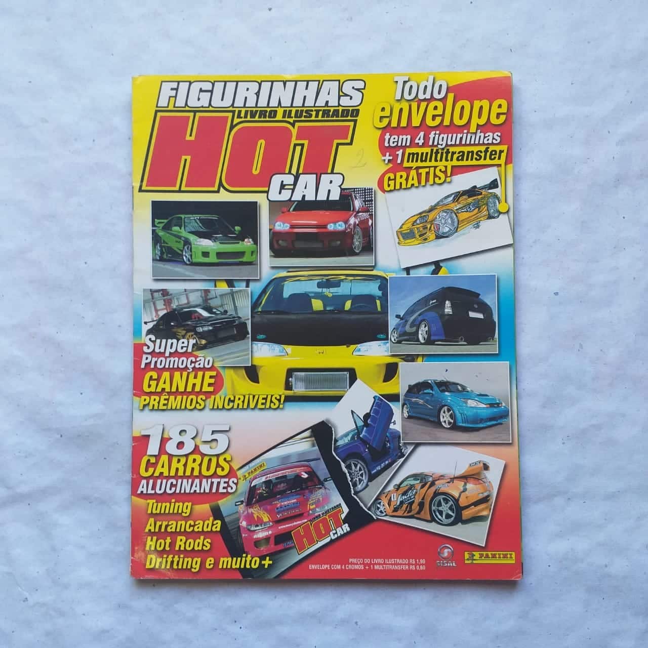Álbum de Figurinhas - Hot Car (Incompleto com 85 fig coladas) 2005