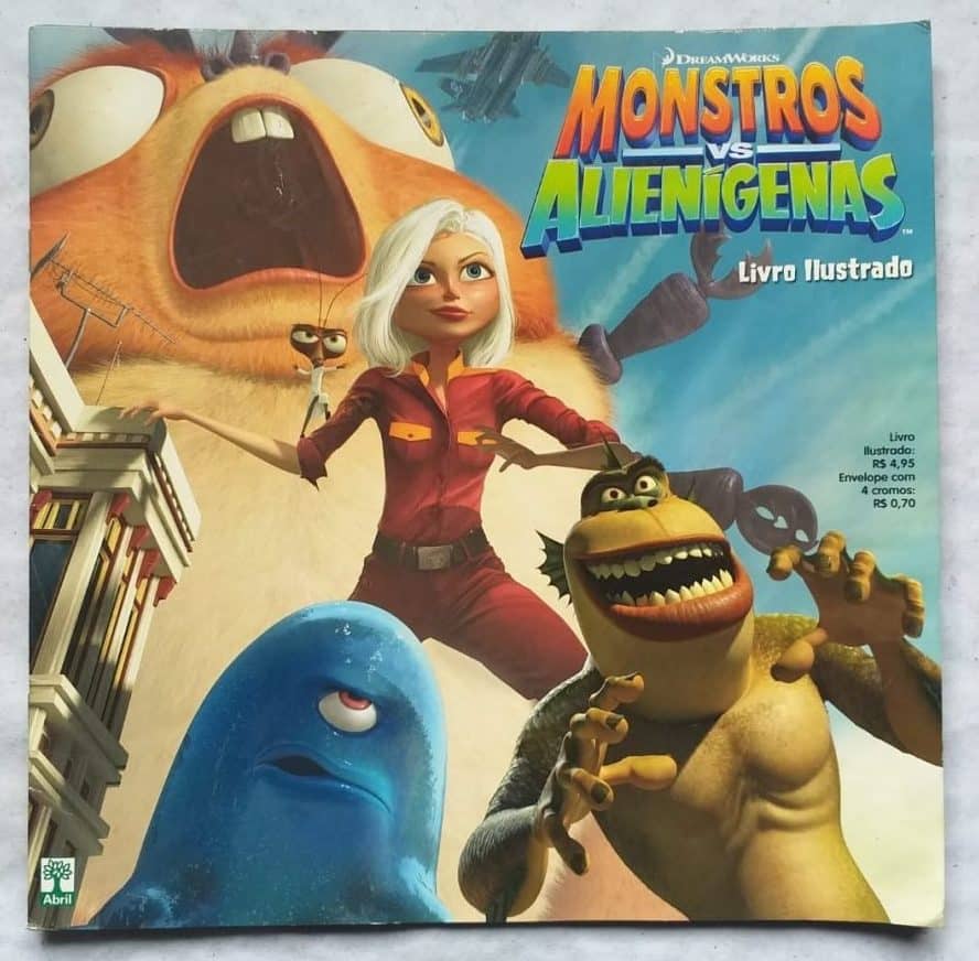 | Casa do Colecionador Álbum de Figurinhas - Monstros Vs Alienígenas (Vazio) 2009