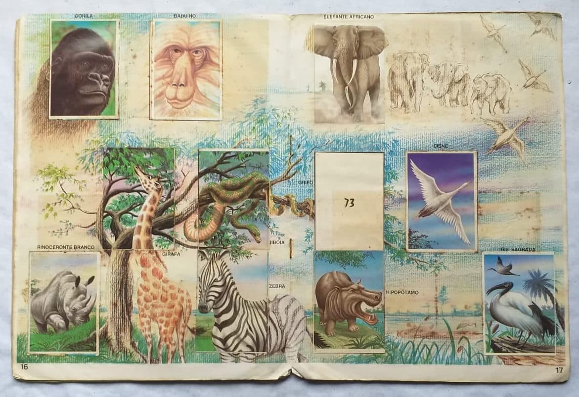 | Casa do Colecionador Álbum de Figurinhas - Mundo Ecológico (Incompleto com 118 fig coladas - SUCATA) 1994