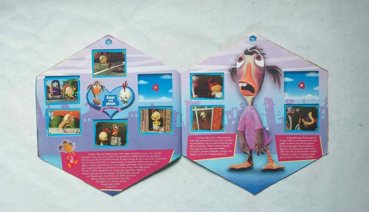 | Casa do Colecionador Álbum de Figurinhas - O Galinho Chicken Little - Disney (Incompleto com 108 fig coladas) 2006