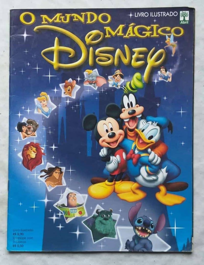 | Casa do Colecionador Álbum de Figurinhas - O Mundo Mágico - Disney (Incompleto com 3 fig coladas - 2003