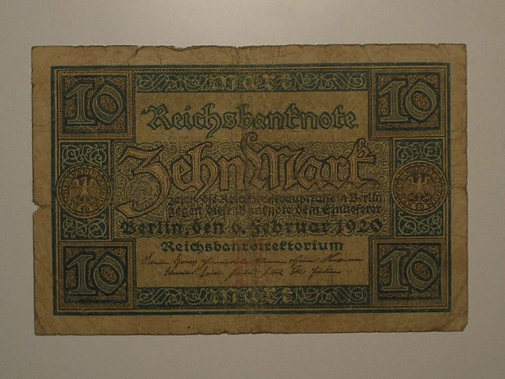 | Casa do Colecionador Alemanha 10 Mark 1920 Pick 67 Mbc Berlin Ca