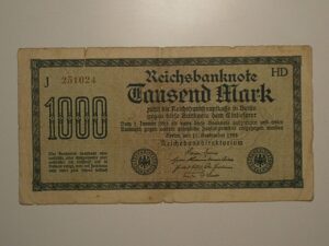 Alemanha 1000 Mark 1922 Pick 76 Mbc Berlin Ca 251024