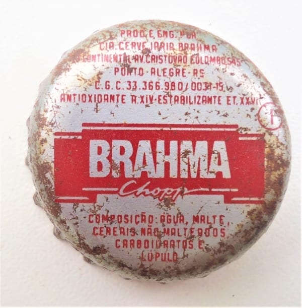 | Casa do Colecionador Antiga Tampinha Cerveja Brahma Chopp - Porto Alegre - Anos 70