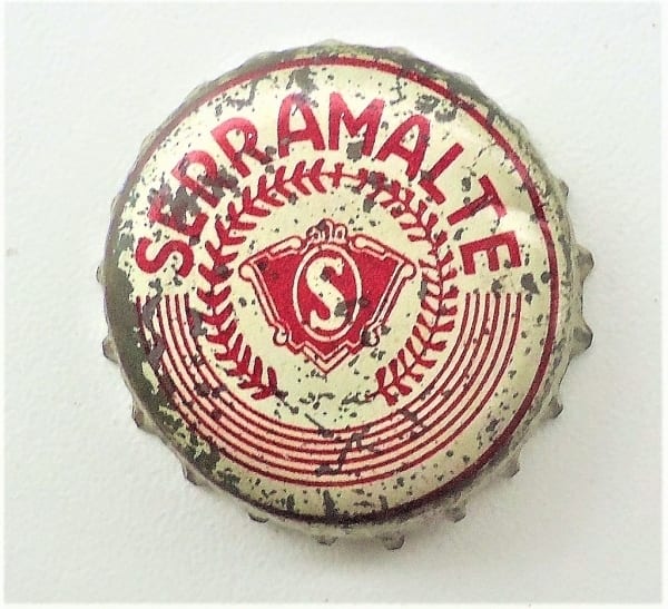 | Casa do Colecionador Antiga Tampinha Cerveja Serramalte - Vedante Cortiça