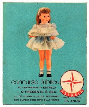 Antigo Cupom do Concurso Jubileu dos Brinquedos Estrela - 1962 - Brinquedo Antigo