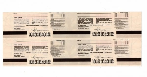 | Casa do Colecionador Bilhete Loteria Federal Brasil - Prova Numeração Zerada - Bacabal - MA - 1982
