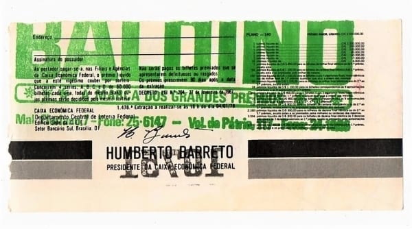 | Casa do Colecionador Bilhete Loteria Federal Do Brasil - Extração De Reis - 1978