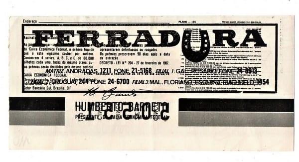 | Casa do Colecionador Bilhete Loteria Federal Do Brasil - Santuario das 7 Capelas - Ribeirão Preto ( SP ) - 1978