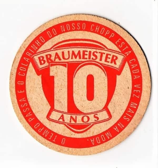 | Casa do Colecionador Bolacha de Chopp - Braumeister 10 Anos - Festival do Morango