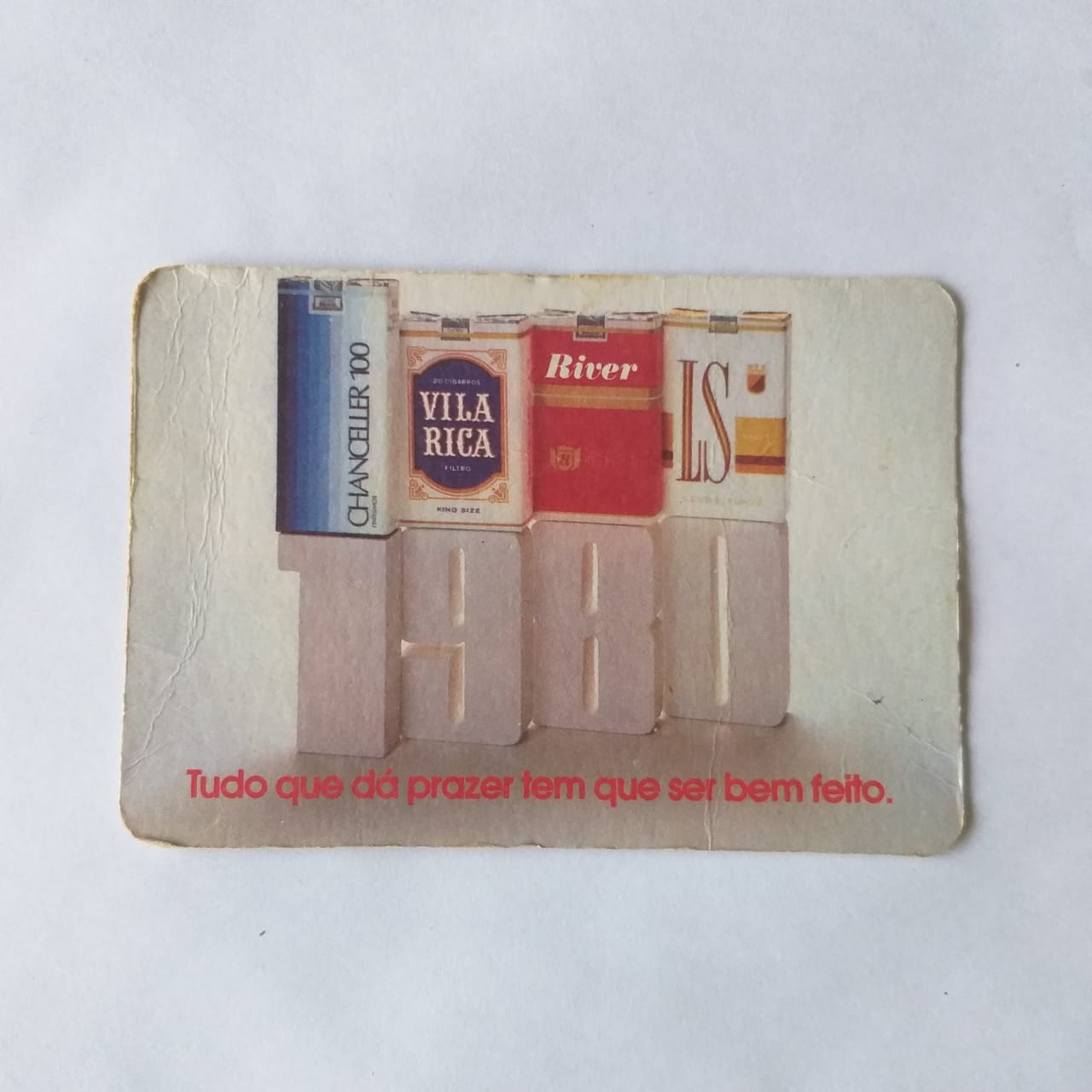 Calendário de Bolso (Tema Cigarro) Marcas R. J. Reynolds - Ano 1980