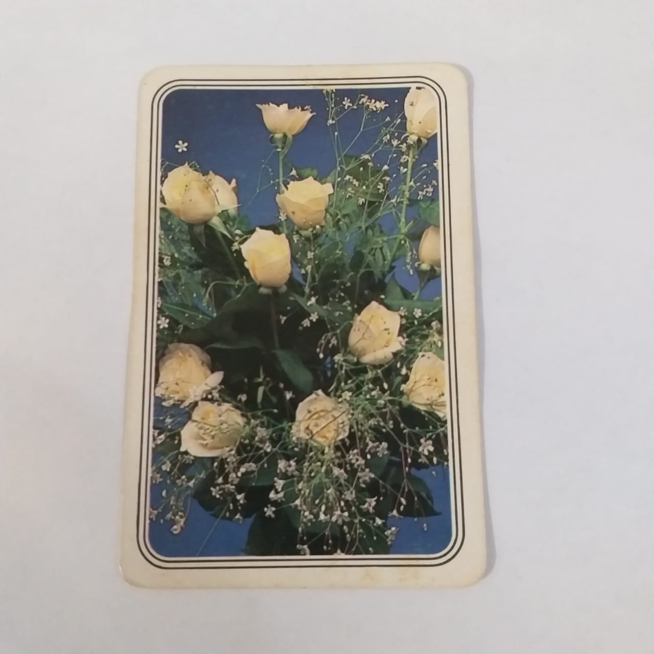 Calendário de Bolso (Tema Flores) - Ano 1987