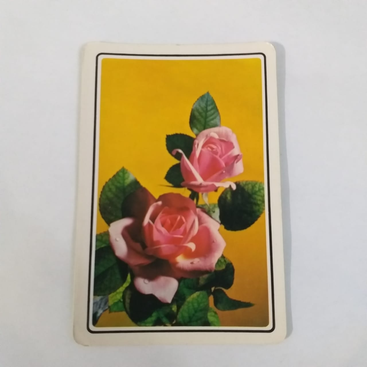 Calendário de Bolso (Tema Flores) - Ano 1987