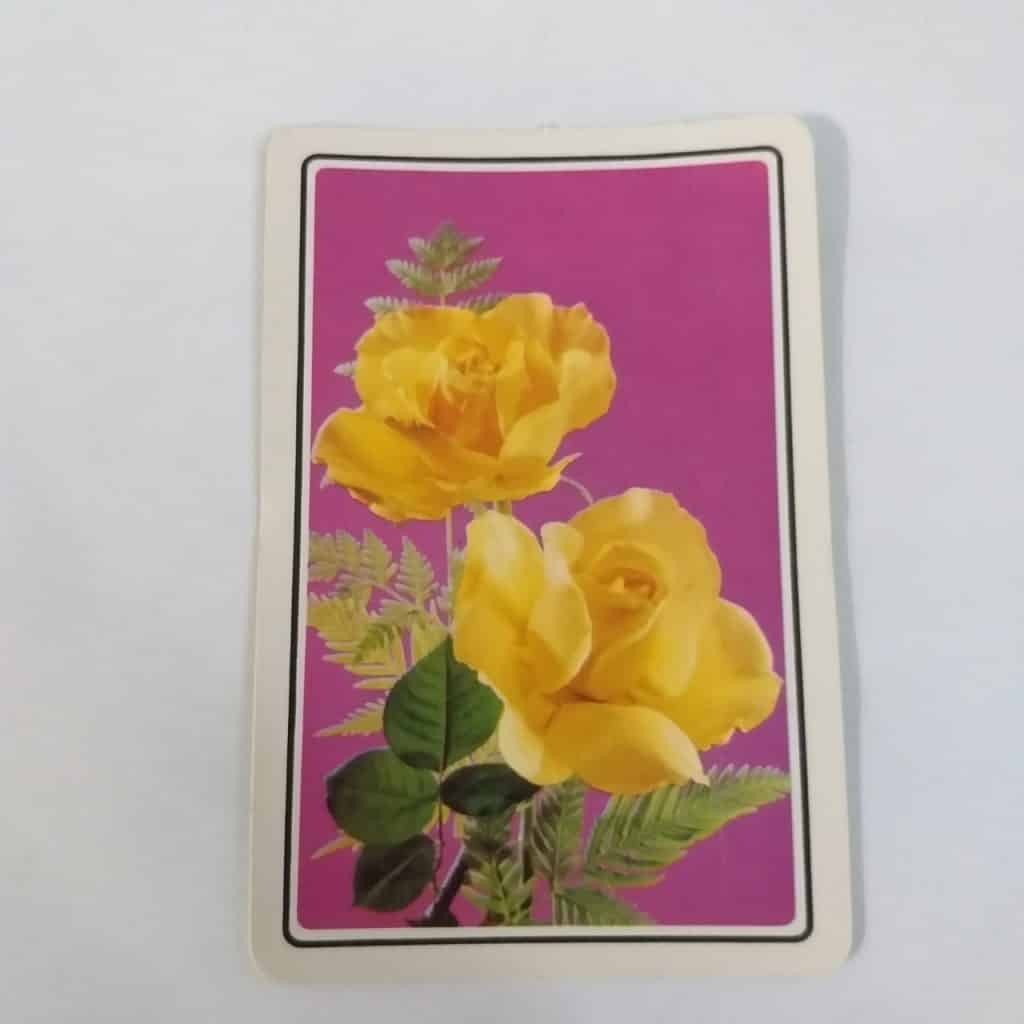 Calendário de Bolso (Tema Flores) - Ano 1987