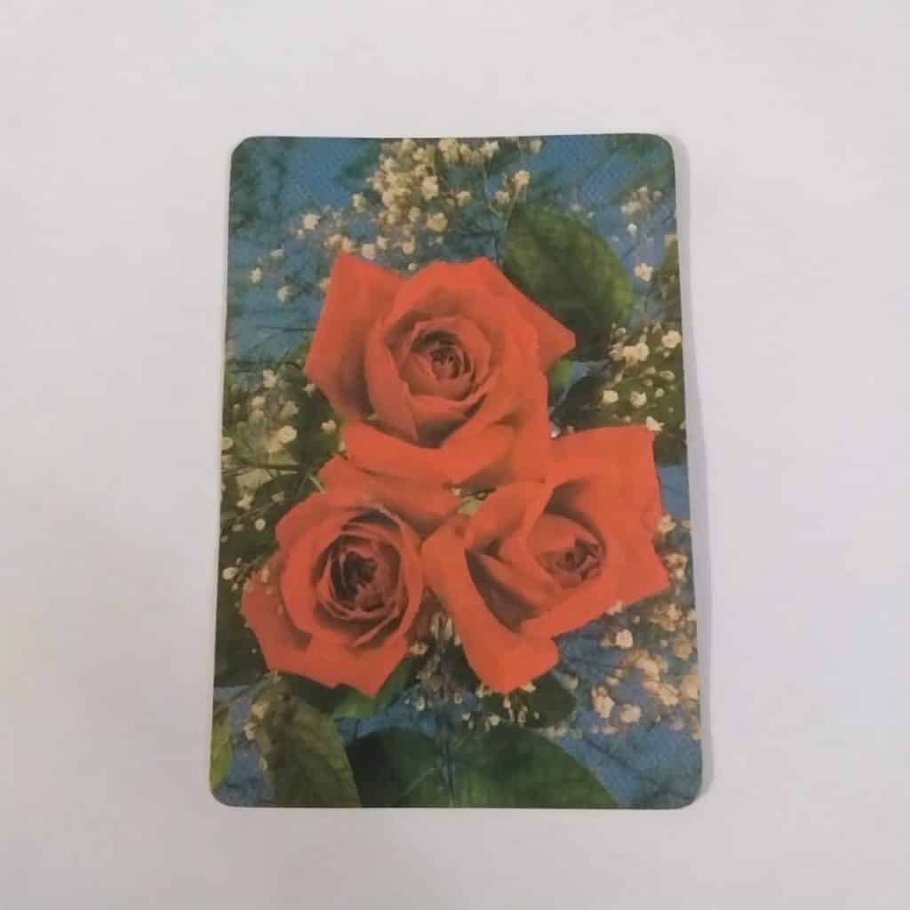 Calendário de Bolso (Tema Flores) - Ano 1991