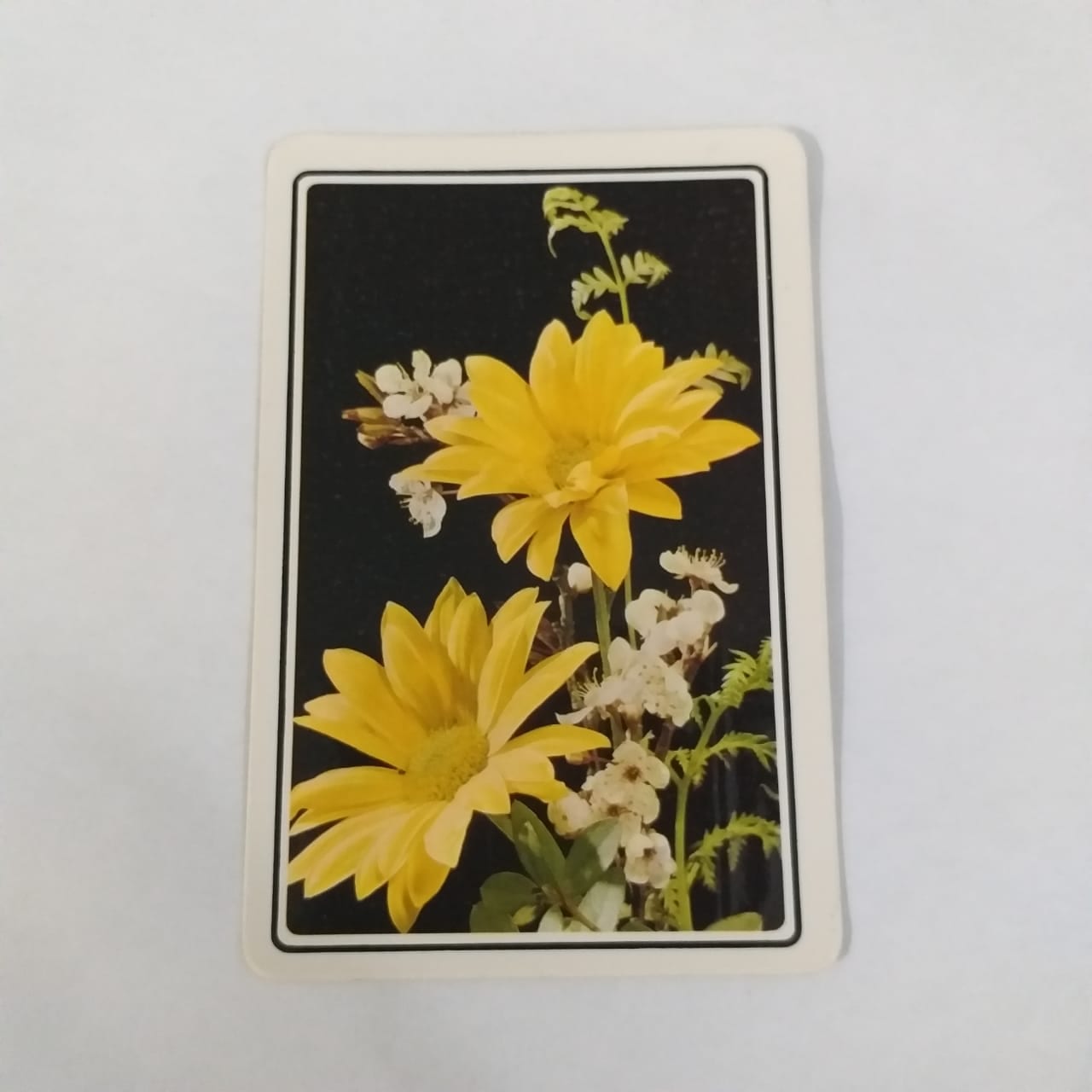 Calendário de Bolso (Tema Flores) - Ano 1992