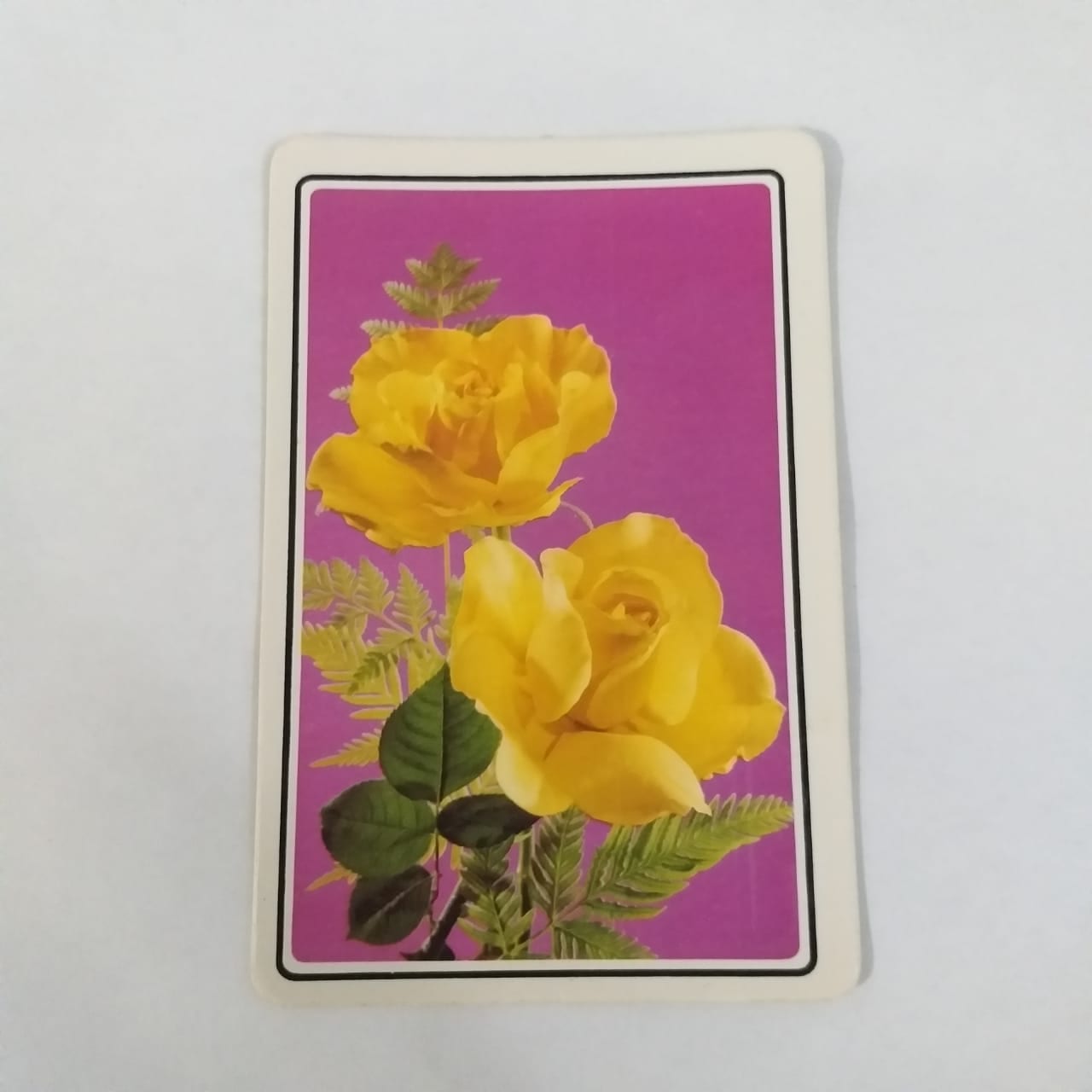 Calendário de Bolso (Tema Flores) - Ano 1992