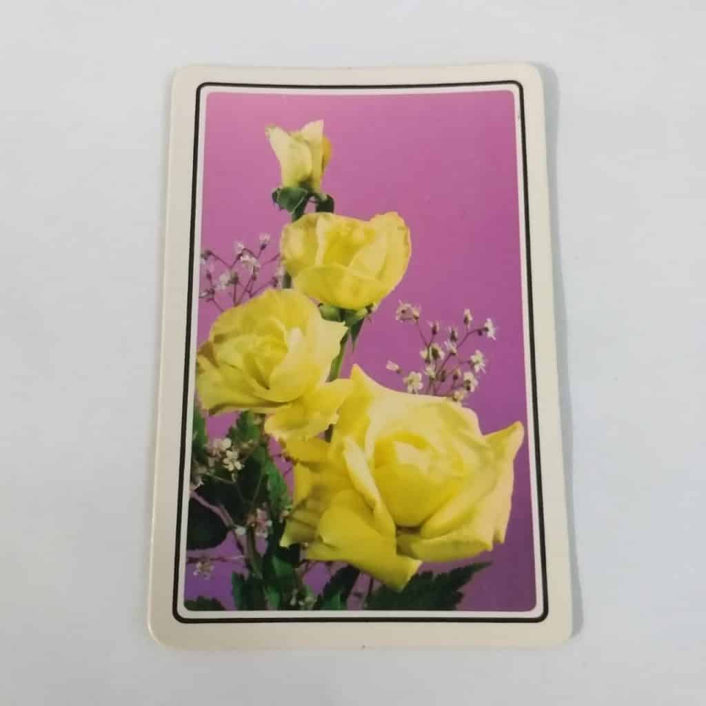Calendário de Bolso (Tema Flores) - Ano 1992