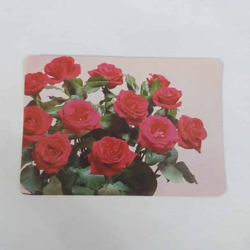 Calendário de Bolso (Tema Flores) - Ano 1996