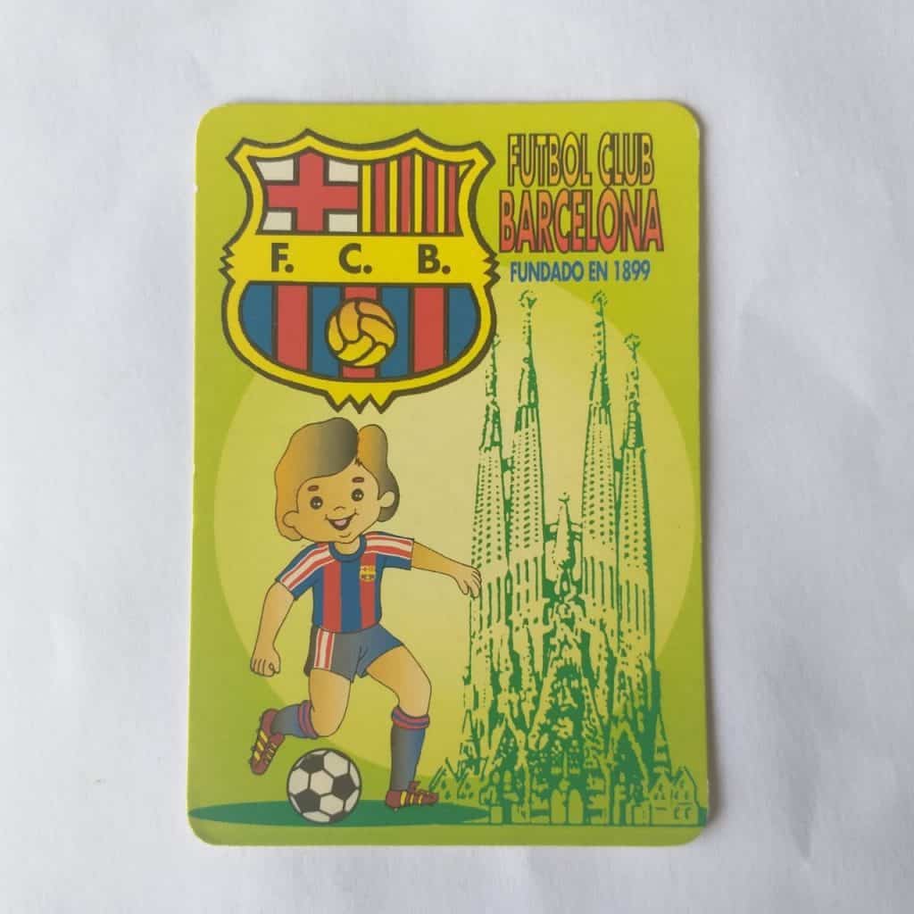 Calendário de Bolso (Tema Futebol) - Barcelona (Espanha) - Ano 1996