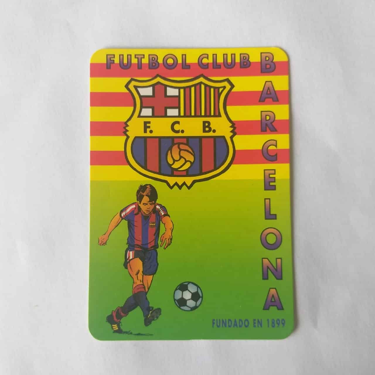 Calendário de Bolso (Tema Futebol) - Barcelona (Espanha) - Ano 1997