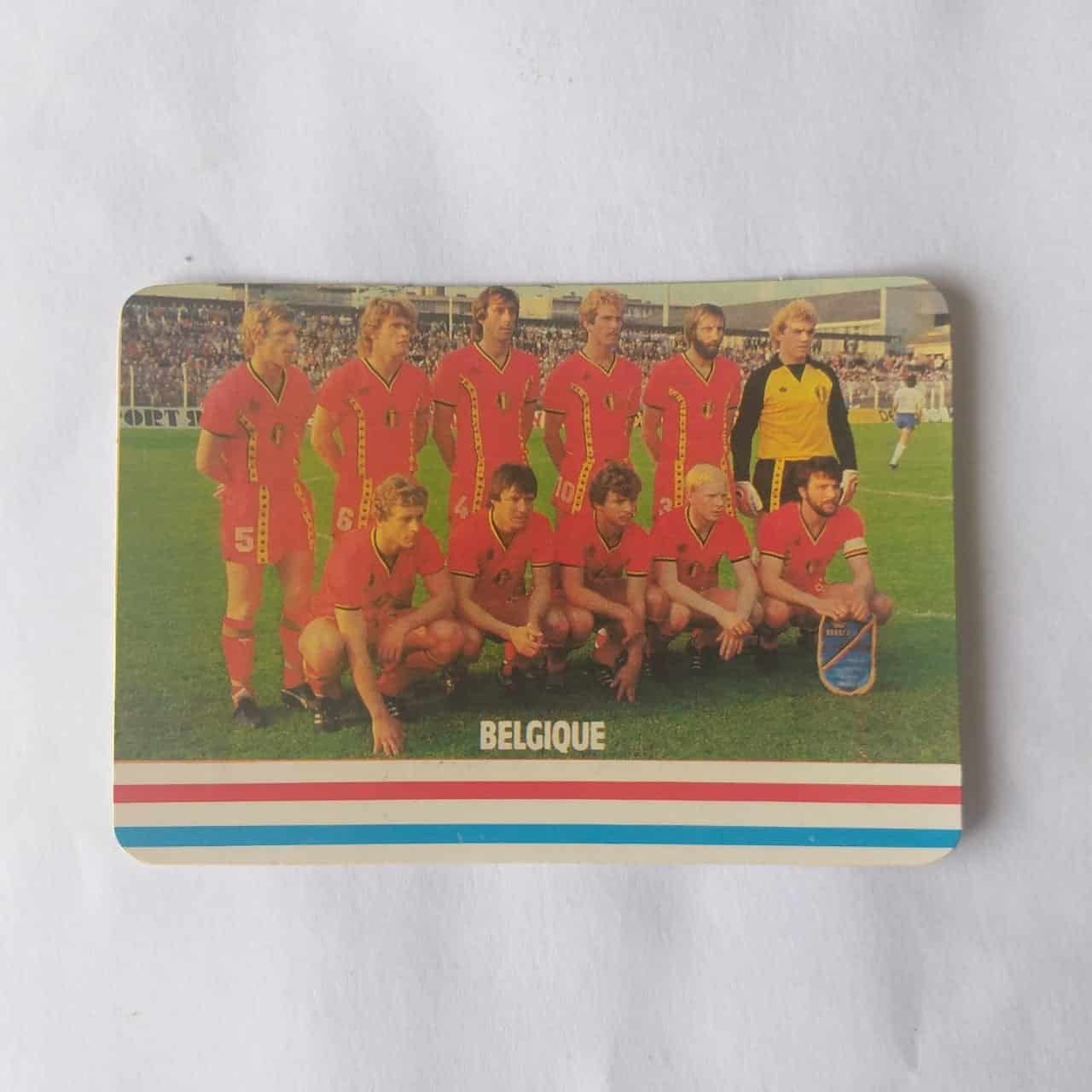 Calendário de Bolso (Tema Futebol) - Bélgica - Ano 1988