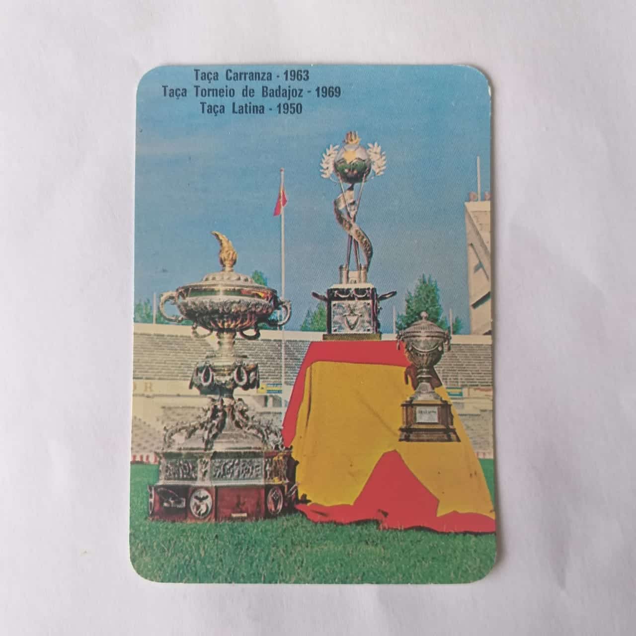 Calendário de Bolso (Tema Futebol) - Benfica (Portugal) - Troféus - Ano 1995