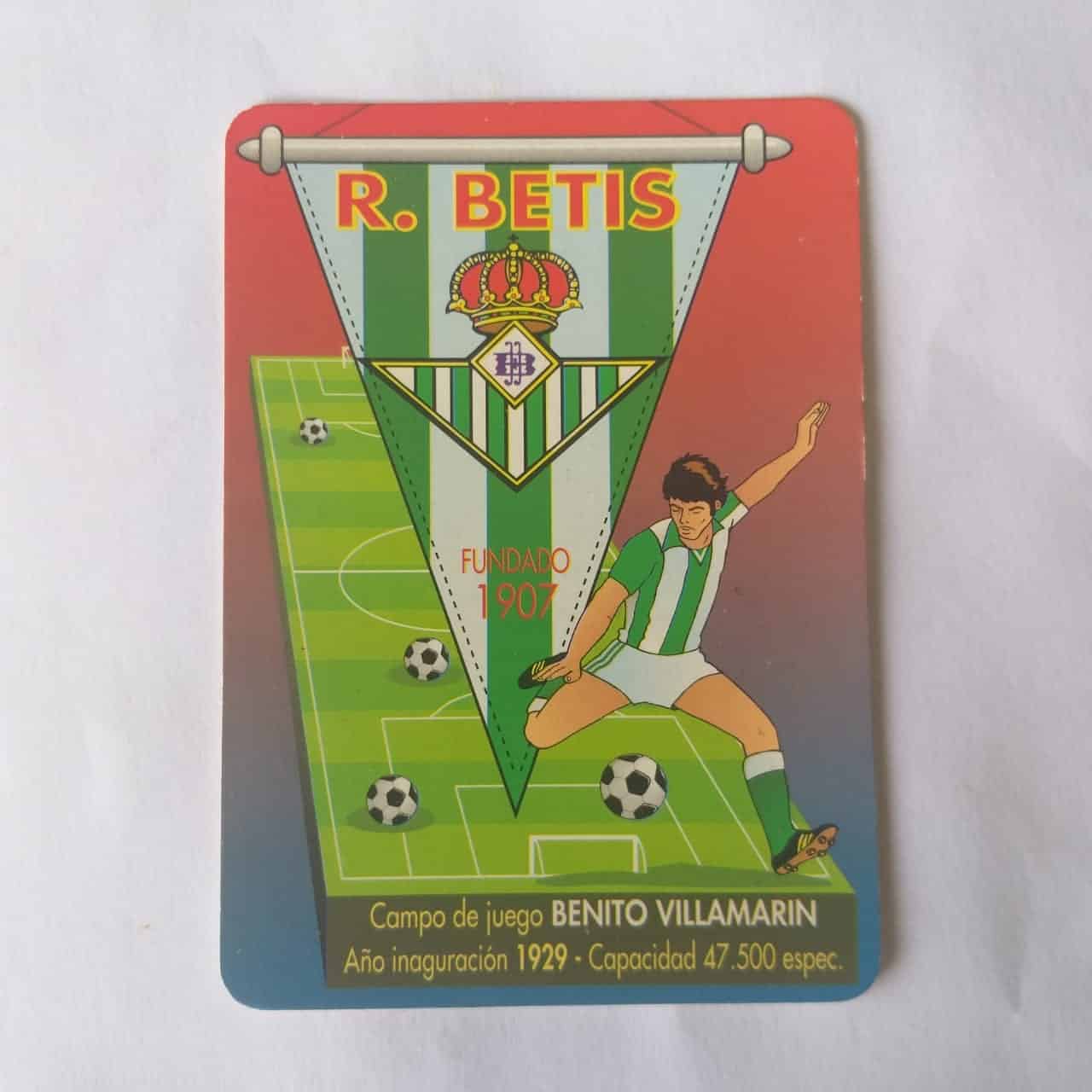 Calendário de Bolso (Tema Futebol) - Betis (Espanha) - Ano 1997