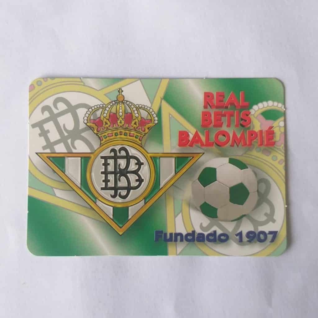Calendário de Bolso (Tema Futebol) - Betis (Espanha) - Ano 1999