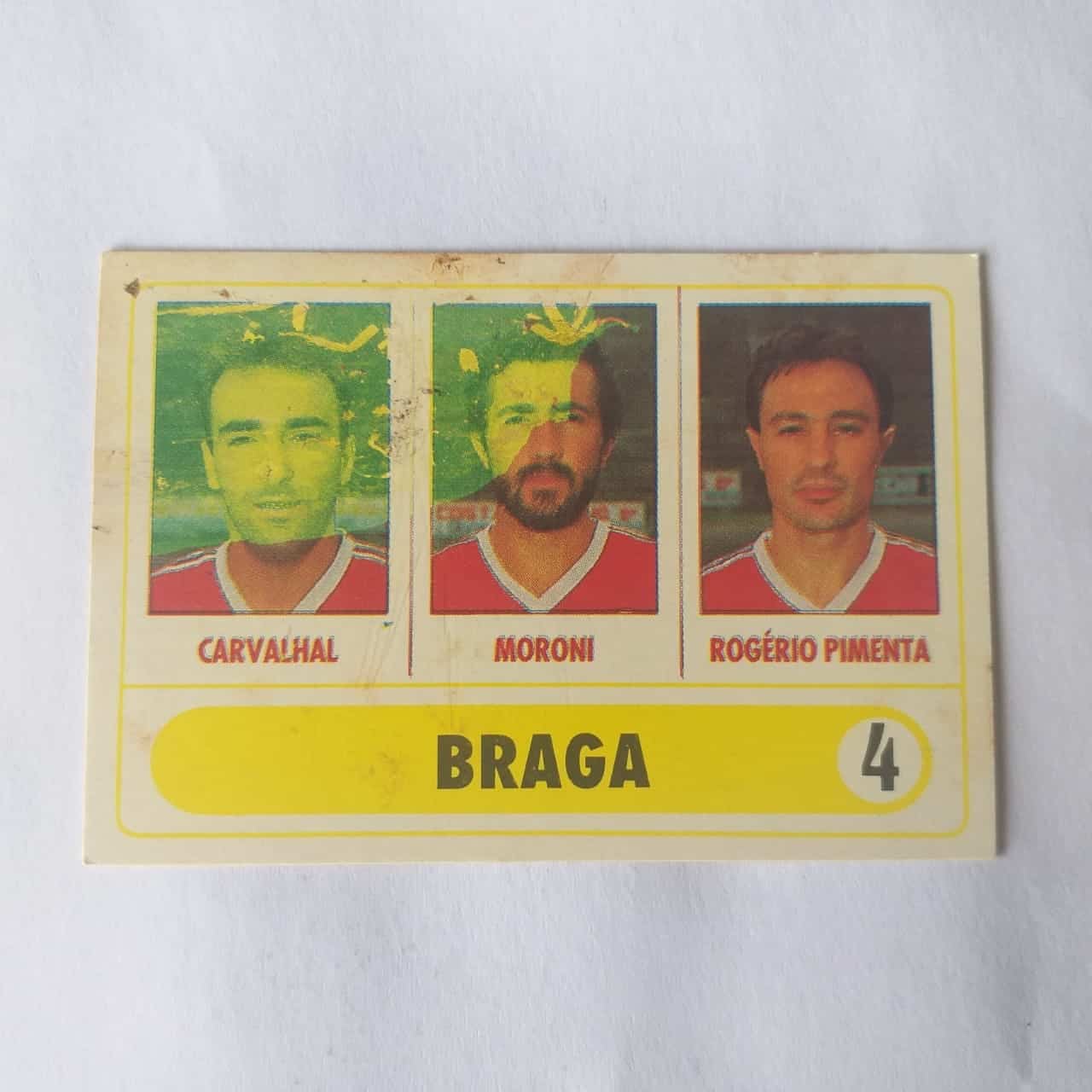 Calendário de Bolso (Tema Futebol) - Braga Nº 04 (Portugal) - Ano 1992