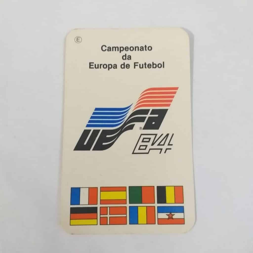 Calendário de Bolso (Tema Futebol) - Campeonato da Europa de Futebol - UEFA 84 - Ano 1984