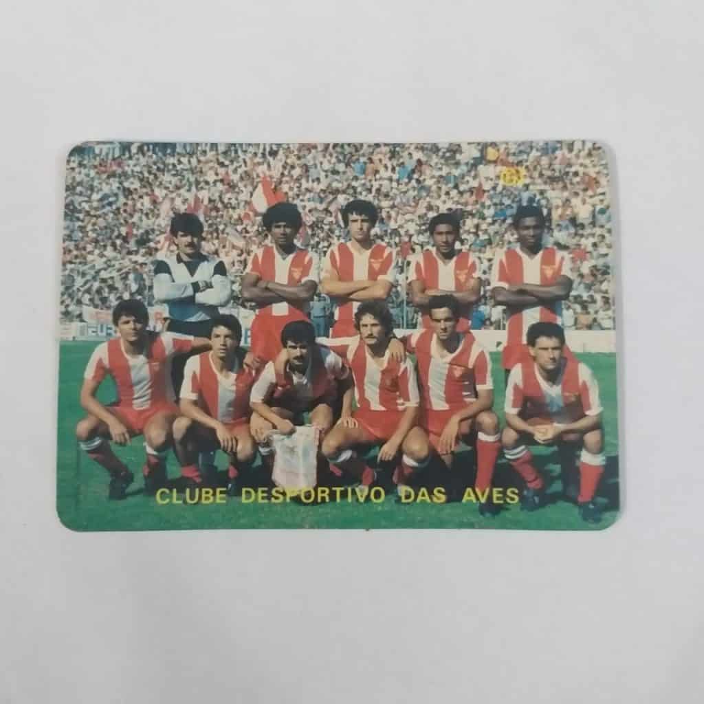 Calendário de Bolso (Tema Futebol) - Clube Desportivo das Aves (Portugal) - Ano 1986