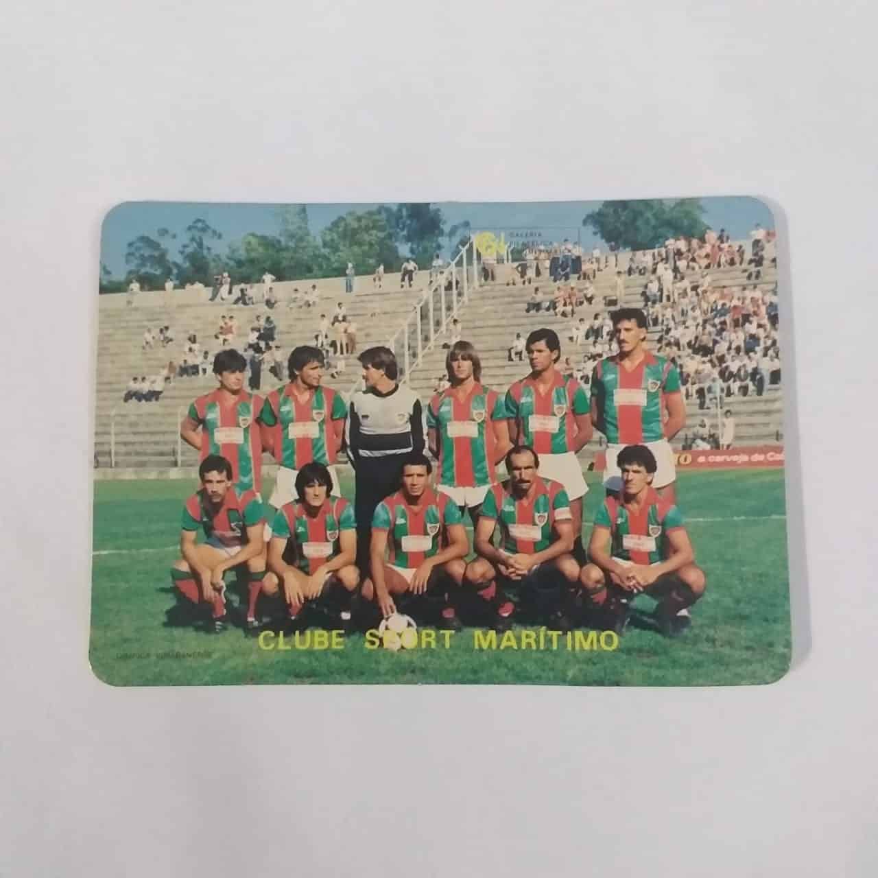 Calendário de Bolso (Tema Futebol) - Clube Sport Marítimo (Portugal) - Ano 1986