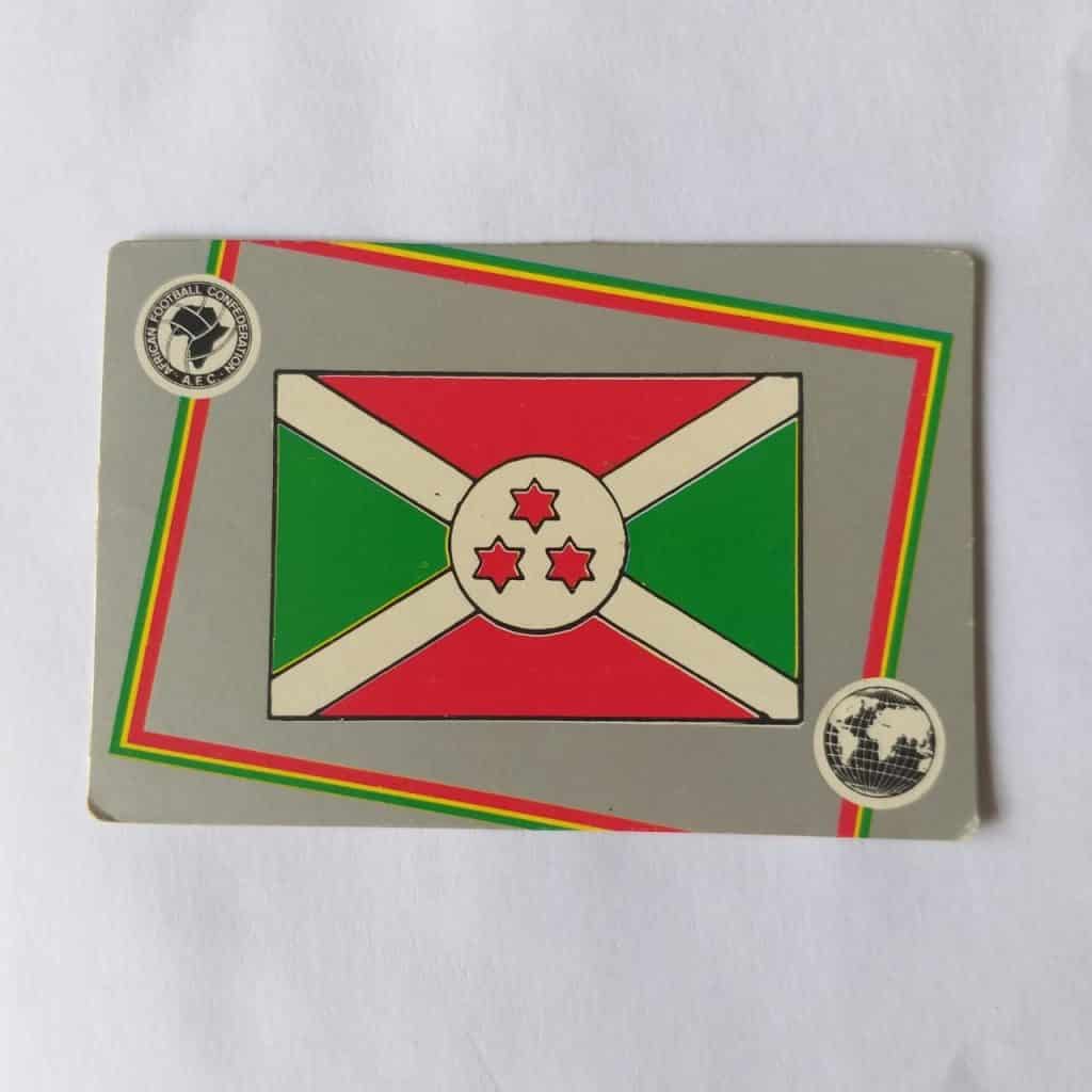 Calendário de Bolso (Tema Futebol) - Coleção 150 Emblemas de Federações de Futebol de todo o Mundo Nº 05 - Burundi (África) - Ano 1987
