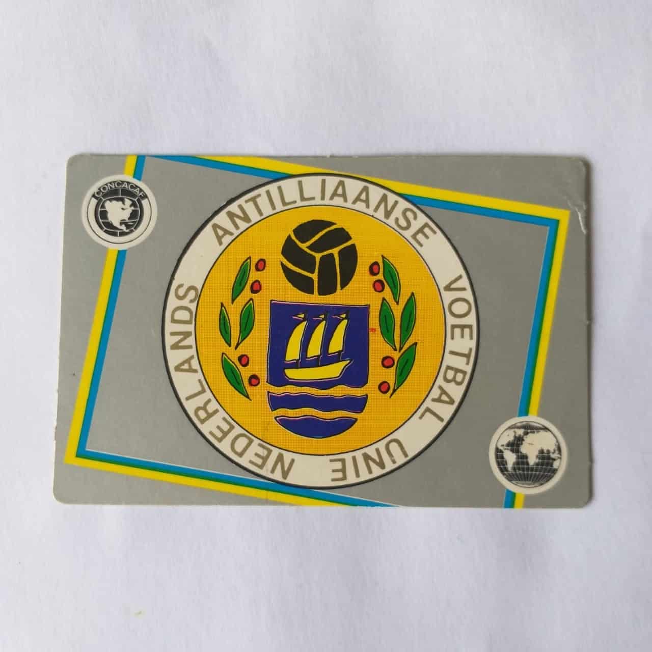 Calendário de Bolso (Tema Futebol) - Coleção 150 Emblemas de Federações de Futebol de todo o Mundo Nº 143 - Ilhas Holandesas (América Norte, Central e Caraíbas) - Ano 1987